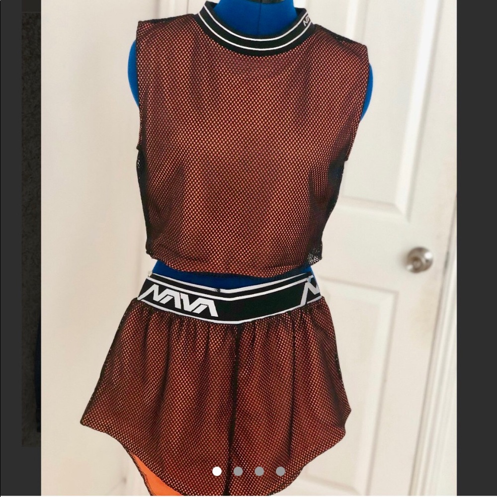 Orange Gym Mesh Set
